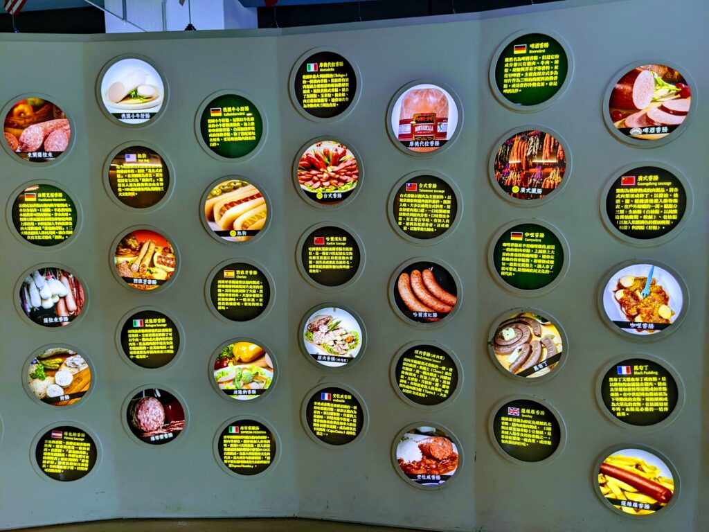 黑橋牌香腸博物館的世界香腸看板