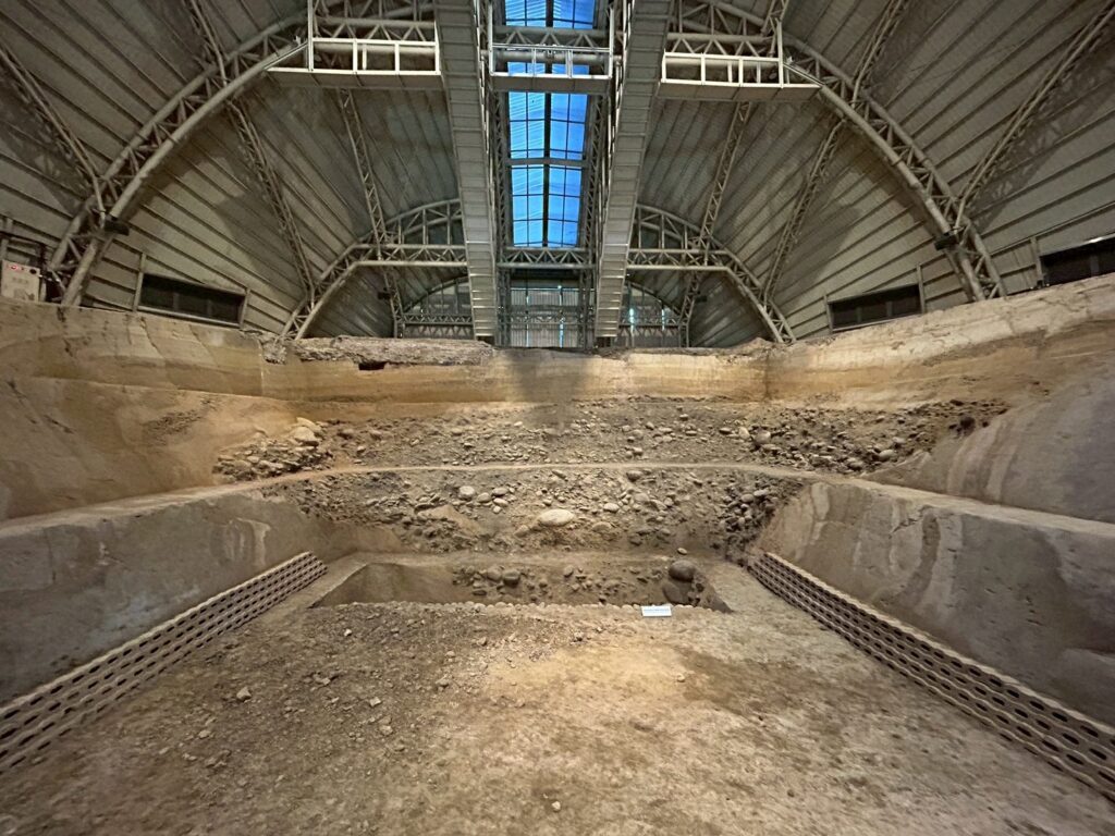 車籠埔斷層保存園區的遺址保護區近照