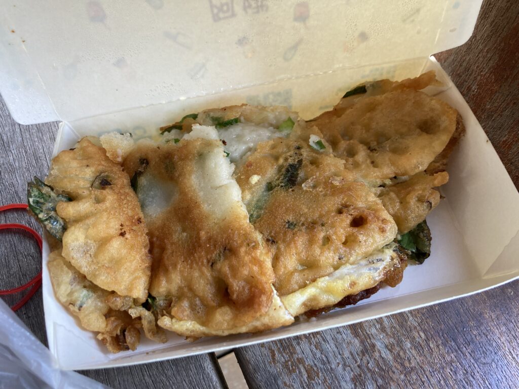 阿娥手作蛋餅的九層塔蛋餅