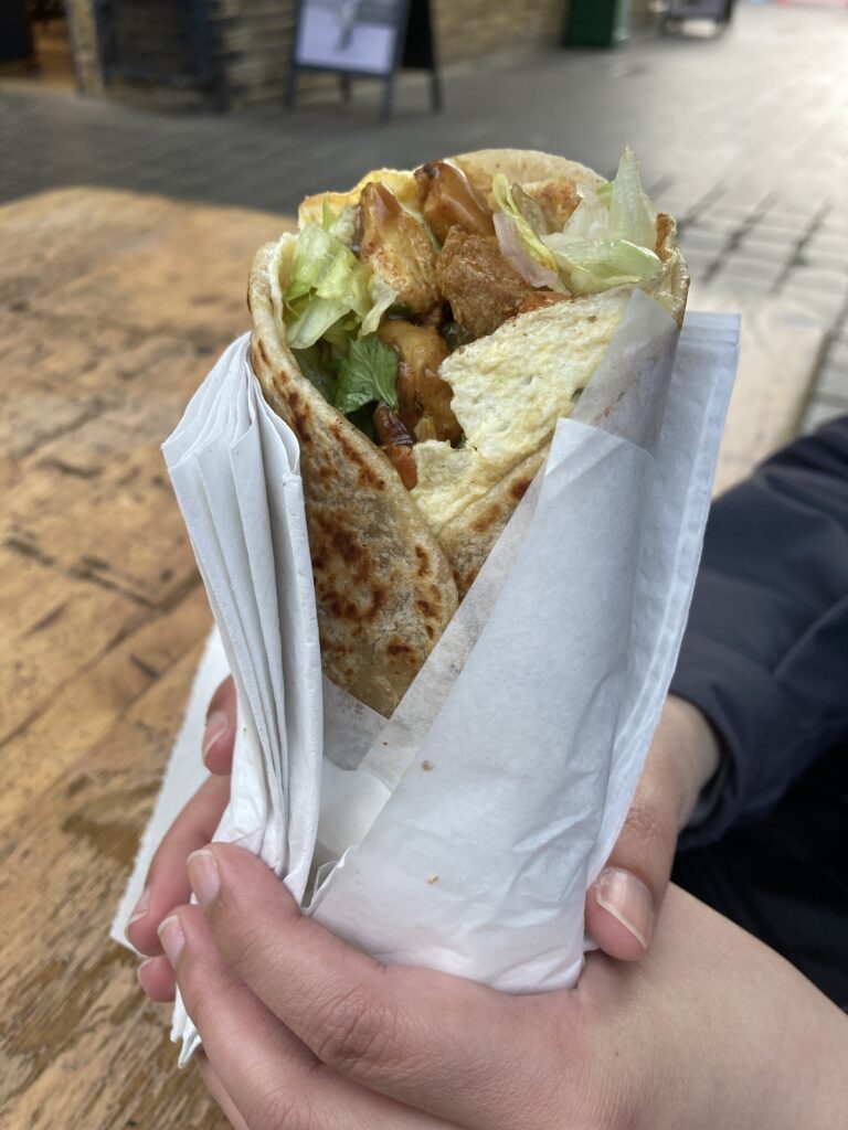 格林威治市集的雞肉捲