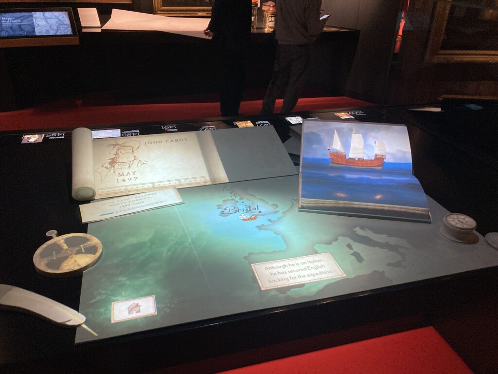 國家航海博物館中的3D燈光投影地圖