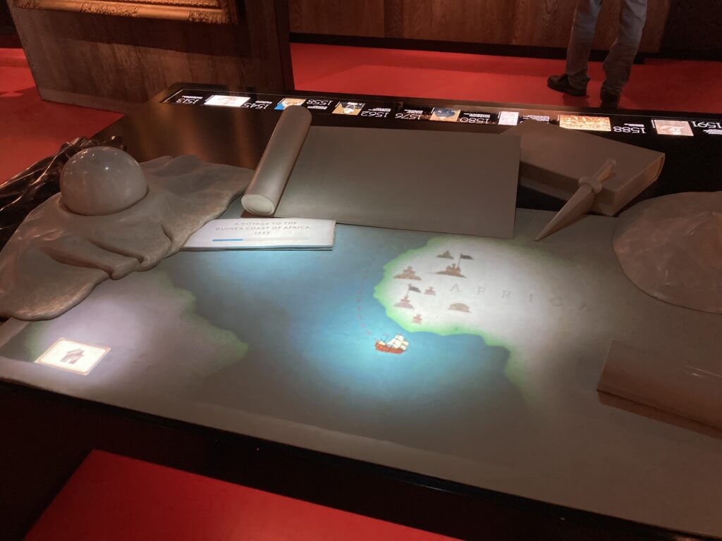 國家航海博物館中的3D燈光投影地圖-2