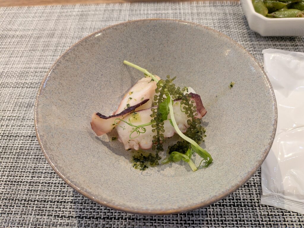 梔子花開．田秧私廚的青醬柚香章魚小缽
