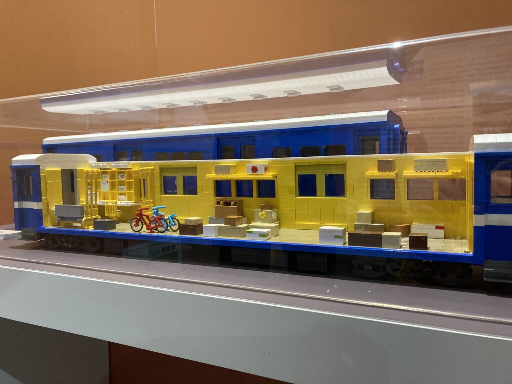郵政博物館高雄館的郵政車廂剖面