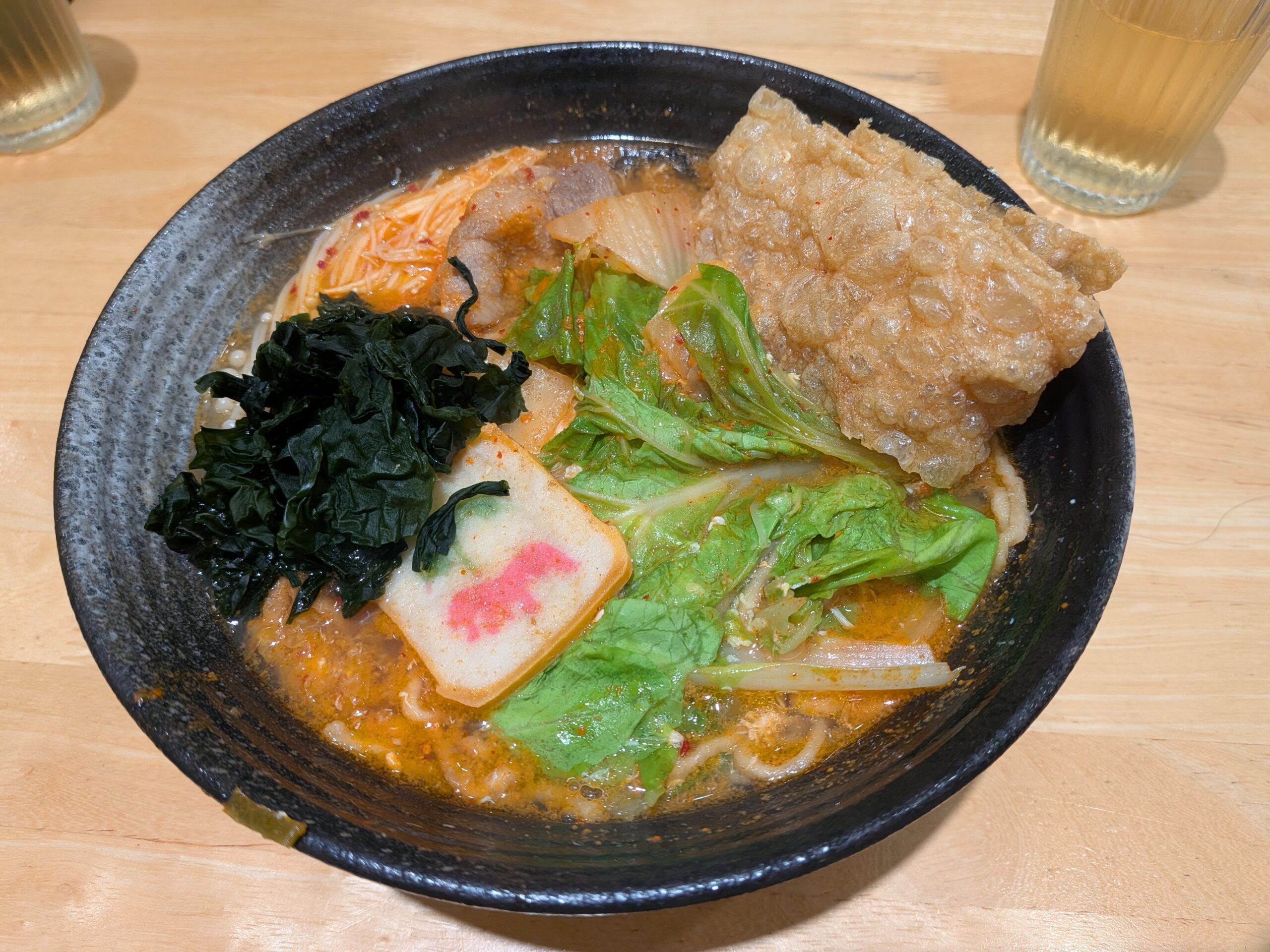 熬鍋燒的韓式泡菜意麵