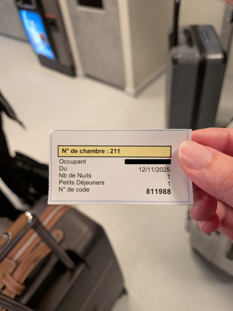 ibis budget Haguenau的Check-in 密碼小紙條